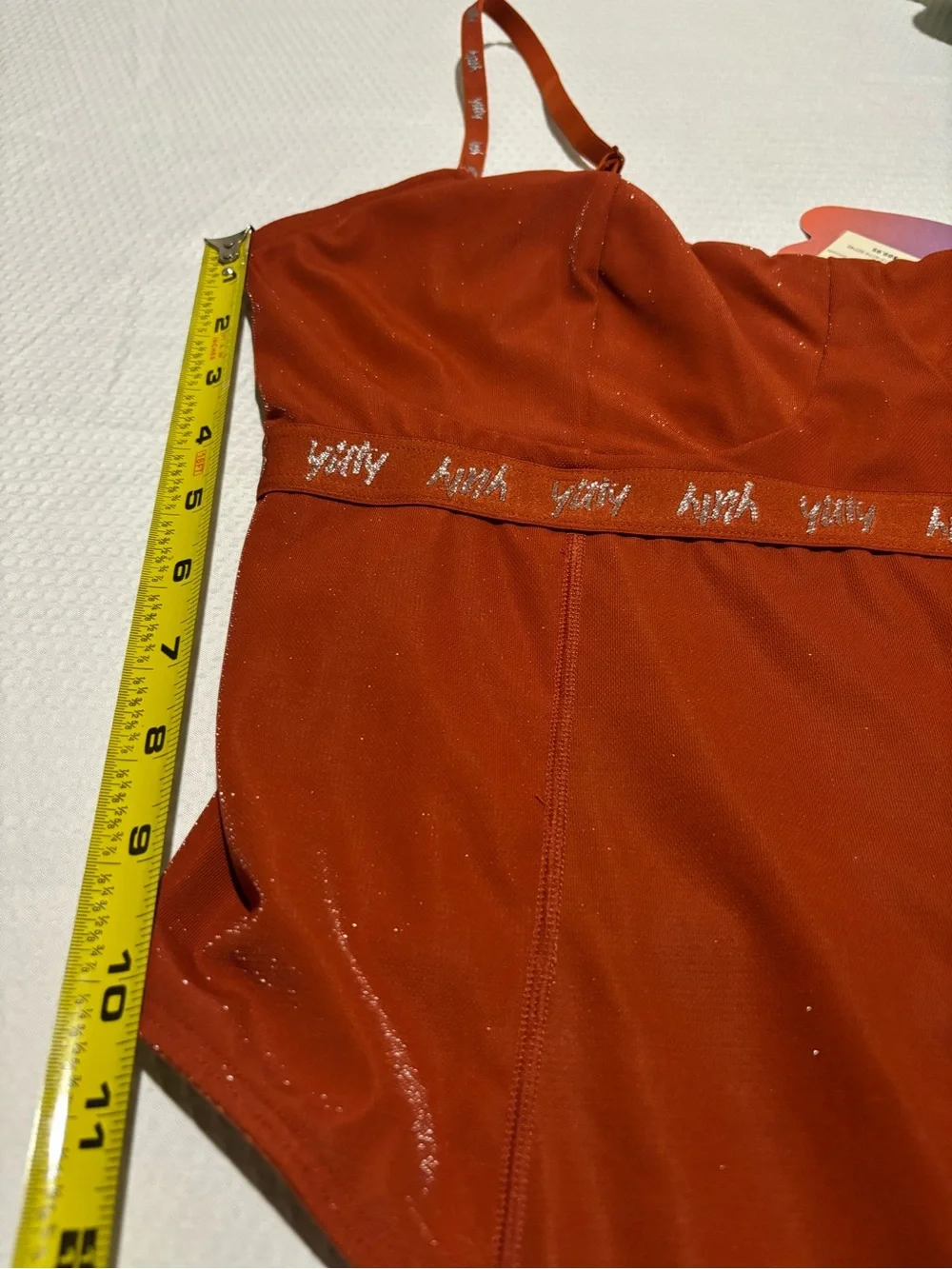 YITTY Rust Orange Shimmer One-Piece - Picture 12 of 16